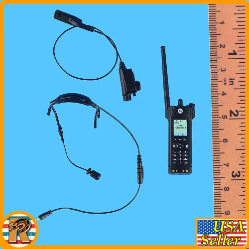 Male Los Angeles SWAT - Tactical Radio Set - 1/6 Scale Part - Easy Simple