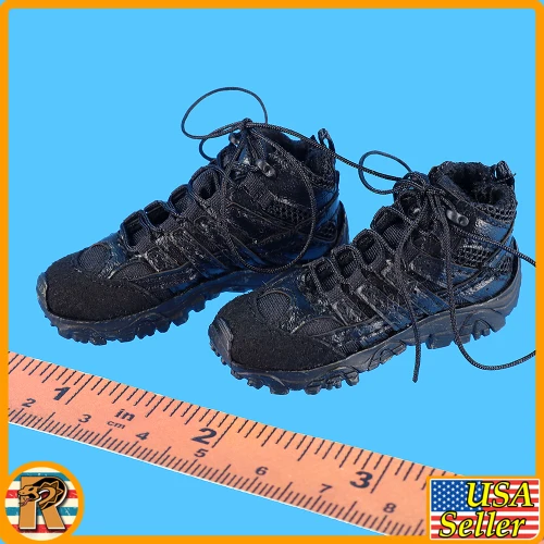 Male Los Angeles SWAT - Tactical Boots (for Ball) - 1/6 Scale Part - Easy Simple