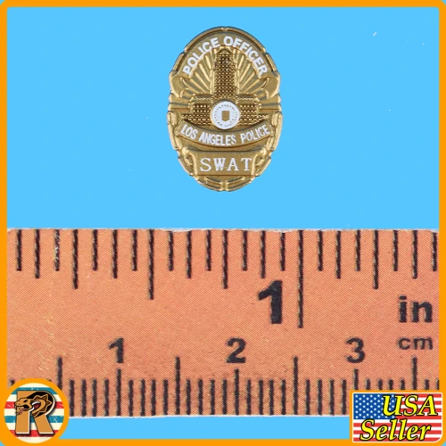 Female Los Angeles SWAT - Police Badge - 1/6 Scale Part - Easy Simple