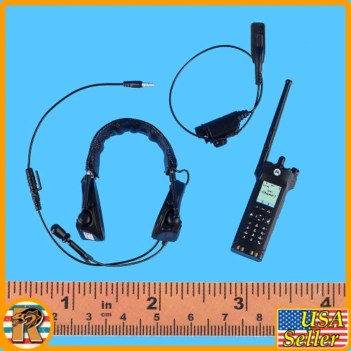Female Los Angeles SWAT - Tactical Radio Set - 1/6 Scale Part - Easy Simple