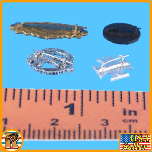Jakob German GD Officer - Metal Badges #1 - 1/6 Scale Part - DID