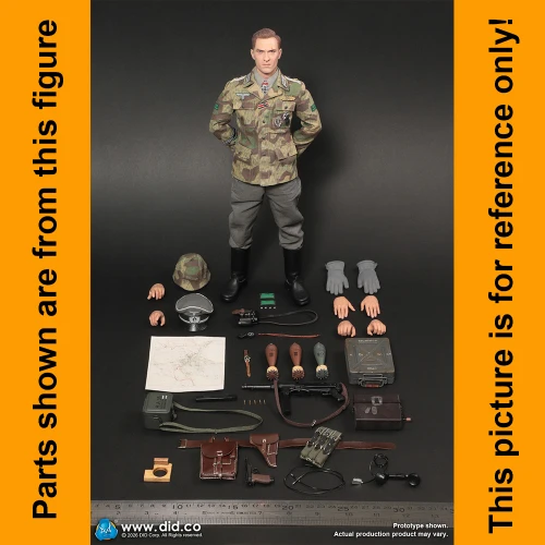 Jakob German GD Officer - White Under Shorts - 1/6 Scale Part - DID