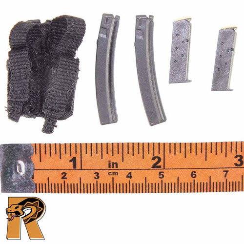 SWAT Pointman Denver - Quad Pouch w/ Mags #2 - 1/6 Scale -