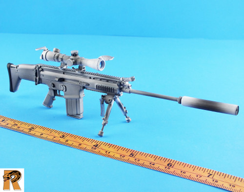 Navy SEAL Winter - SCAR Sniper Rifle #2 - 1/6 Scale -