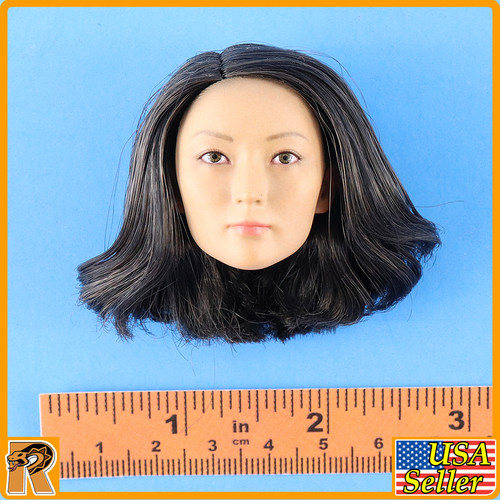 Female UN Peacekeeper - Head w/ Rooted Hair - 1/6 Scale -