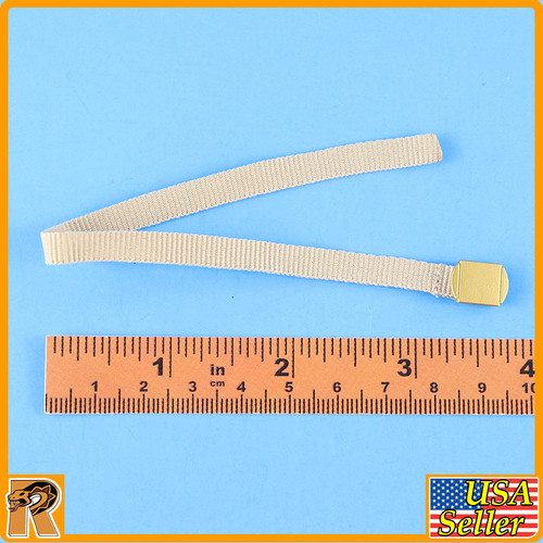 WWII US Army Officer A - Dress Belt (Cloth & Metal) - 1/6 Scale -