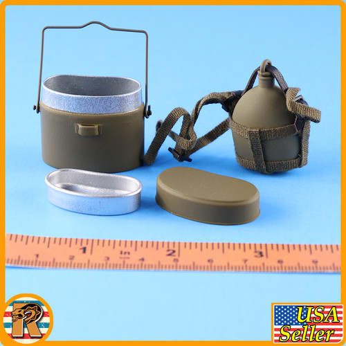 1938 Battle of Hailar - Metal Messkit & Canteen - 1/6 Scale -