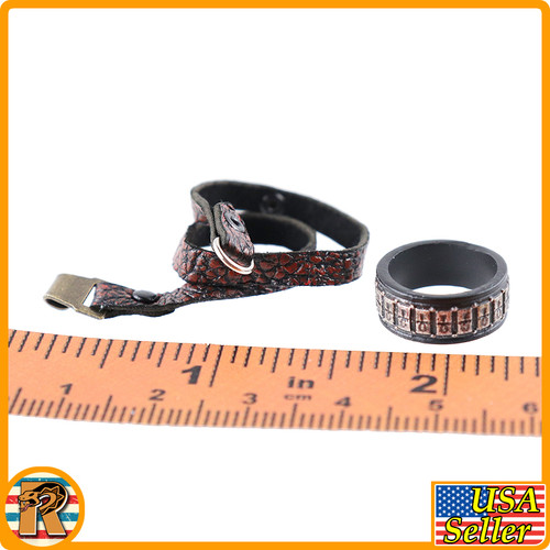 Spartan Commander Black - Bracelet & Strap - 1/6 Scale -