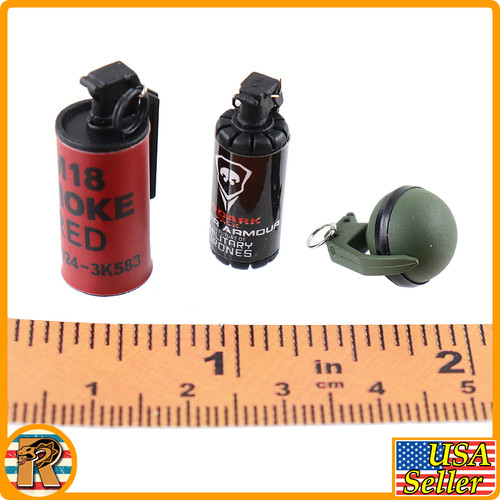 Ghost Modern Battlefield - Grenades Set - 1/6 Scale -