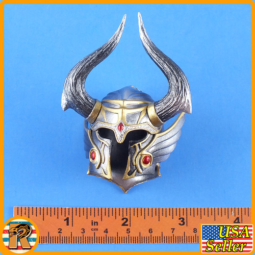 Knight of Fire (Silver) - Helmet - 1/6 Scale -