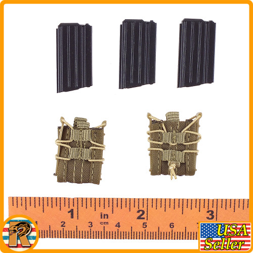 26th MEU Free Fall - Rifle Mags & Pouches - 1/6 Scale -