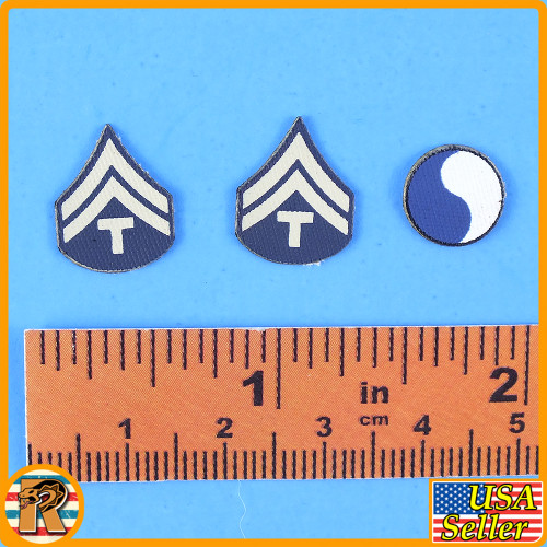 US 29th Infantry Technician - Patches Set (Stickers) - 1/6 Scale -