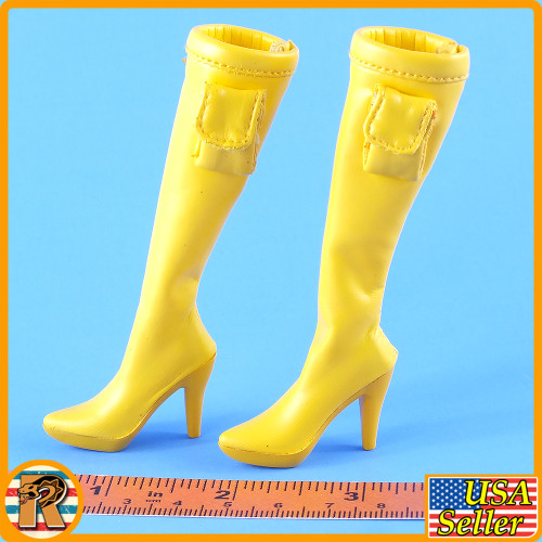 GI JOE Scarlett - Yellow Tall Boots - 1/6 Scale -