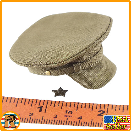 Soviet NKVD Officer - Field Hat w/ Badge #1 - 1/6 Scale -