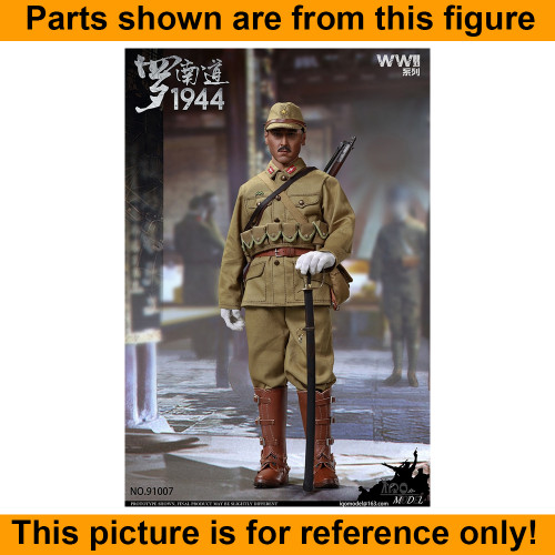 WWII 1944 Ronan-do - White Cloth Gloves - 1/6 Scale -