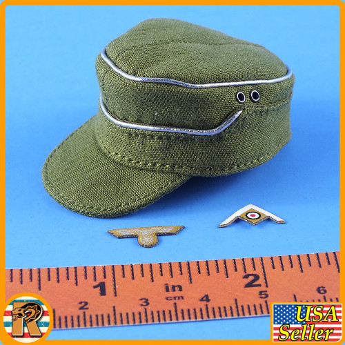 Wilhelm Afrika Korps - Field Hat & Badges - 1/6 Scale -