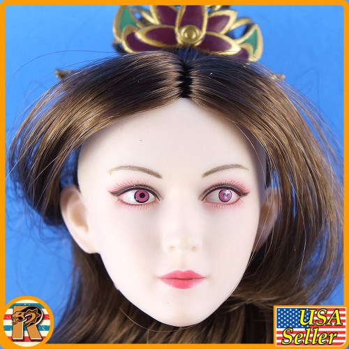 Three Kingdoms Diao Chan - Head w/ Hair & Crown - 1/6 Scale -