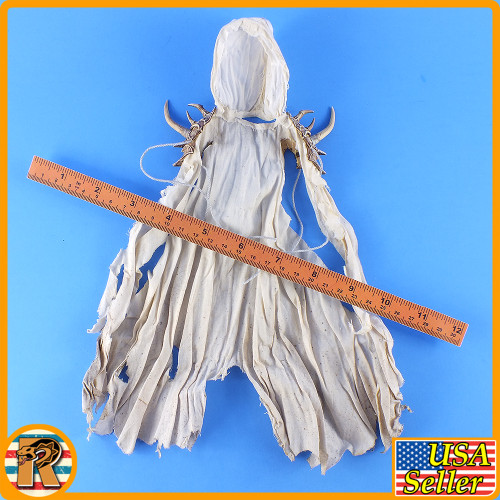 Witch Hunter Shaman White - Long Cloak - 1/6 Scale -