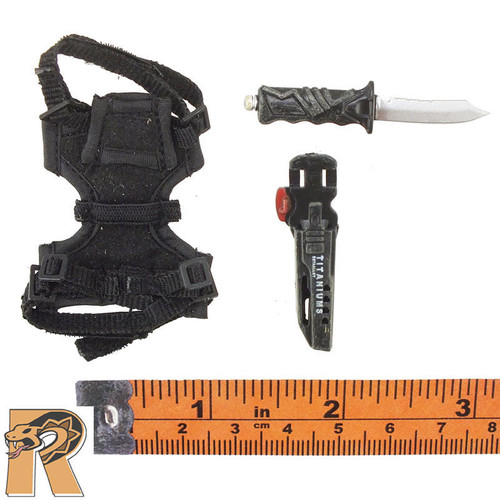 Navy SEAL UDT - Knife & Leg Sheath - 1/6 Scale -