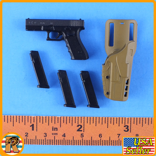 75th Ranger Regiment R - Pistol & Holster - 1/6 Scale -
