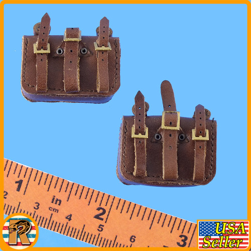 WWI Lance Corporal Tom - Leather Ammo Pouches - 1/6 Scale -