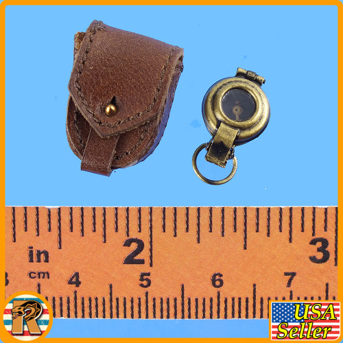 WWI Lance Corporal Tom - Metal Compass & Pouch - 1/6 Scale -