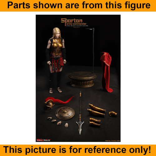 Female Spartan Army (Golden) - Bare Hands Set - 1/6 Scale -