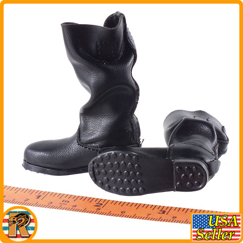 Hell Flame Killer - Leather Jack Boots (w/ Balls) - 1/6 Scale -