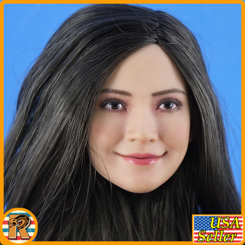 Asia Beauty - Smiling Head w/ Rooted Hair - 1/6 Scale -