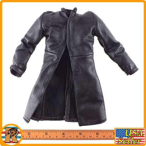 Lannister Sergeant - Black Leather Coat - 1/6 Scale -