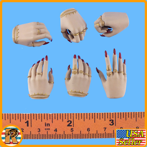 Aset Goddess of Magic (White) - Female Hands Set - 1/6 Scale -