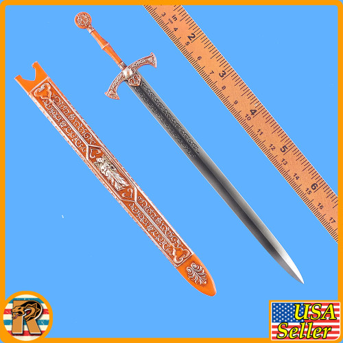 Pompeii Warrior Orange - Sword & Sheath - 1/6 Scale -