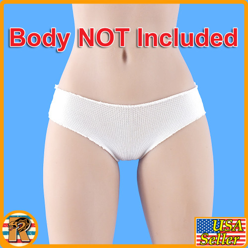 Pompeii Warrior Orange - White Underwear Panties - 1/6 Scale -