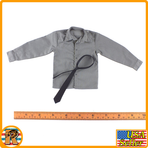 Jager Panzer Commander - Grey Shirt & Tie - 1/6 Scale -