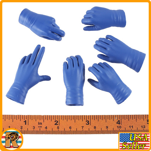 Poison Maker - Blue Gloved Hands - 1/6 Scale -