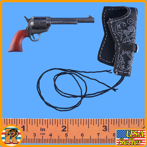 B Western Cowgirl - Revolver & Holster #2 - 1/6 Scale -