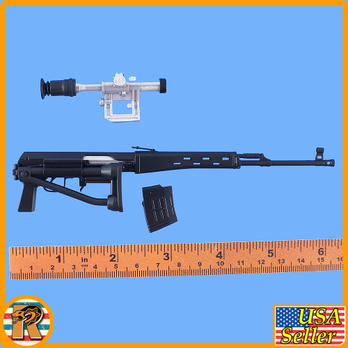 Natasha Soviet Officer - SVD Sniper Rifle Set - 1/6 Scale -