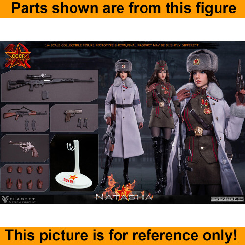 Natasha Soviet Officer - Display Stand  - 1/6 Scale -