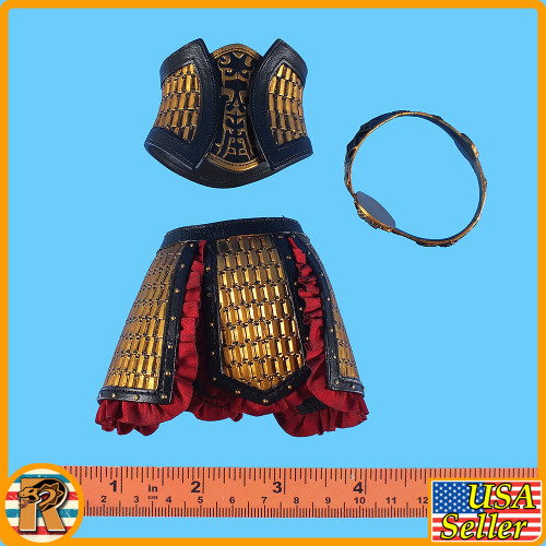 Mulan (Black) - Waist & Skirt Armor Set *READ* - 1/6 Scale -