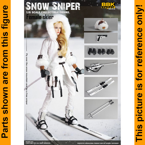 Female Snow Sniper - Long Sleeve Shirt - 1/6 Scale -