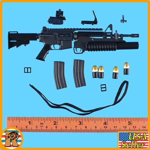 ZY Rifles - M4 w/ M203 Launcher Set #2 - 1/6 Scale -