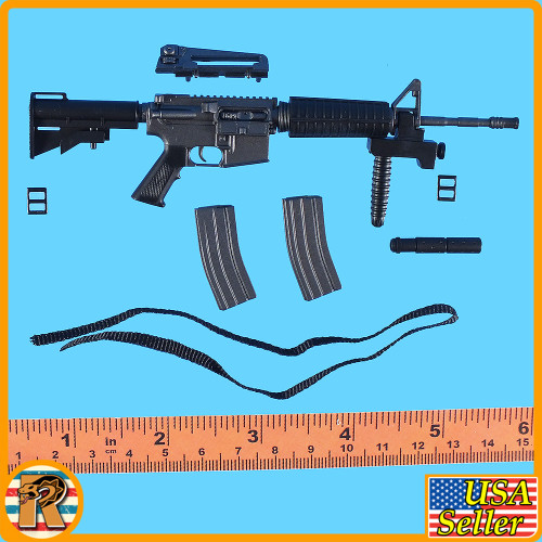 ZY Rifles - M4A1 w/ Mags & Sling Set #3 - 1/6 Scale -