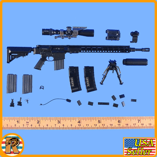 ES06030 VSASS - Black Long Range Sniper Rifle #2 - 1/6 Scale -