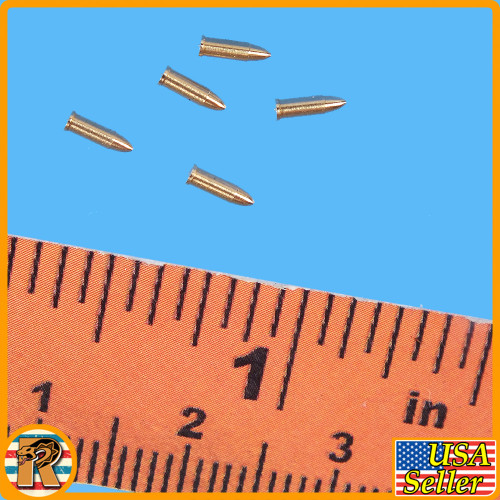 Richard German MP - 5x Metal Bullets - 1/6 Scale -