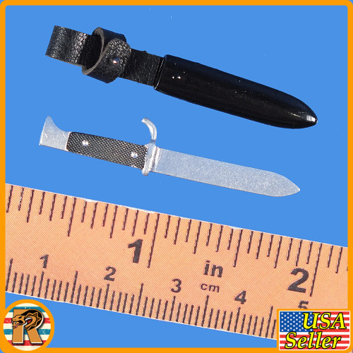 Ash German Youth - Metal Knife & Sheath - 1/6 Scale -