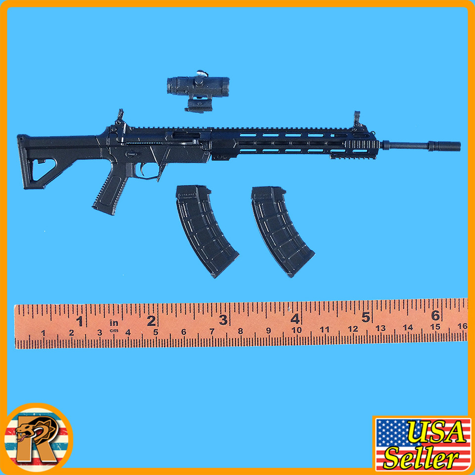 Female Precision Shooter - QBZ 191 Rifle Set - 1/6 Scale