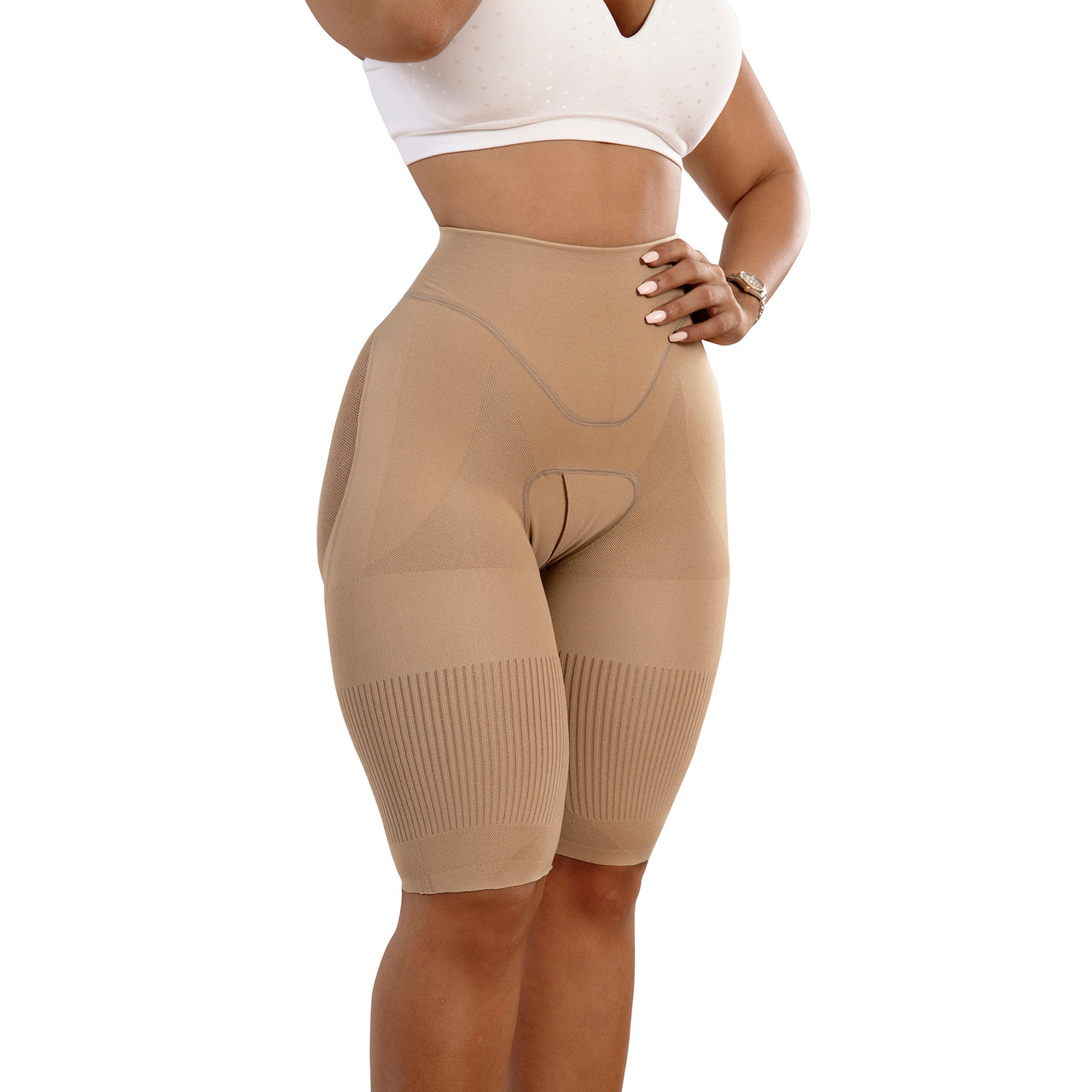 Shop Univision: Yahaira Happy Butt Nº7 Low Waist Above Knee Double Tummy  Layer