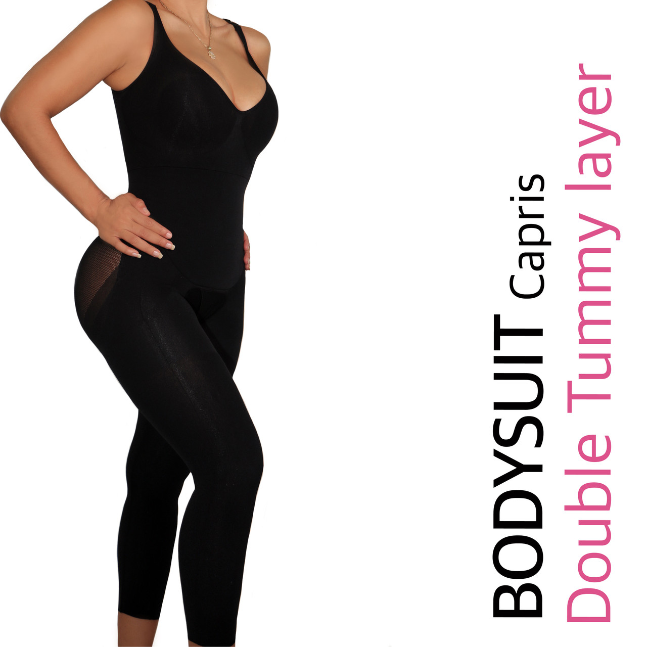 Shop Univision: Yahaira Happy Butt No.7 Capris Double Tummy Layer Waistband  Body Shaper