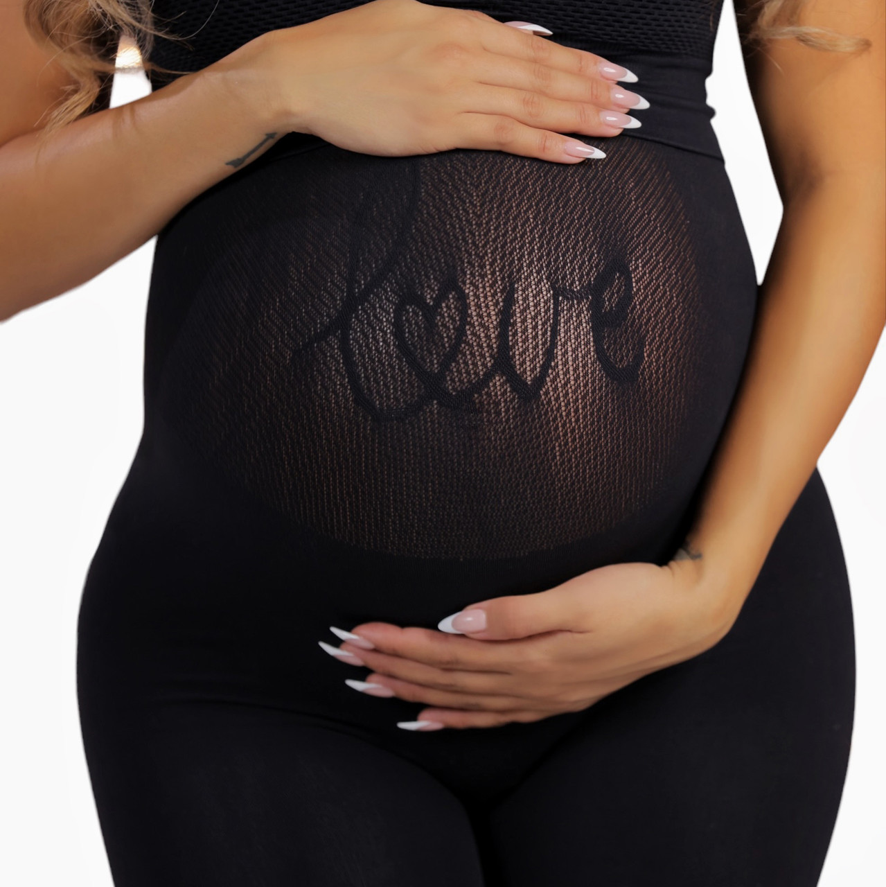 Stretch knit eco-design maternity leggings black – Kiabi Arabie