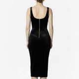 SCOOP VELVET DRESS SHAPER TRIPLE TUMMY LAYER
